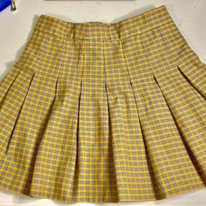 Arizia Sunday Best Yellow plaid skirt